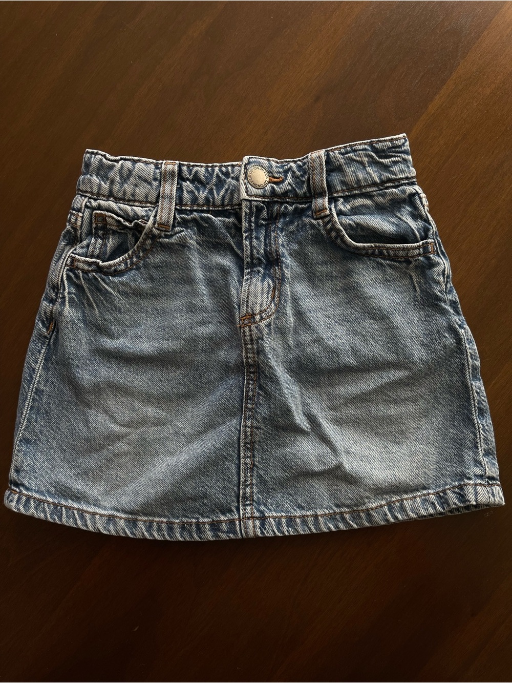 Toddler Girl's Cotton On Kids Blue Denim Skirt with Belt Loops